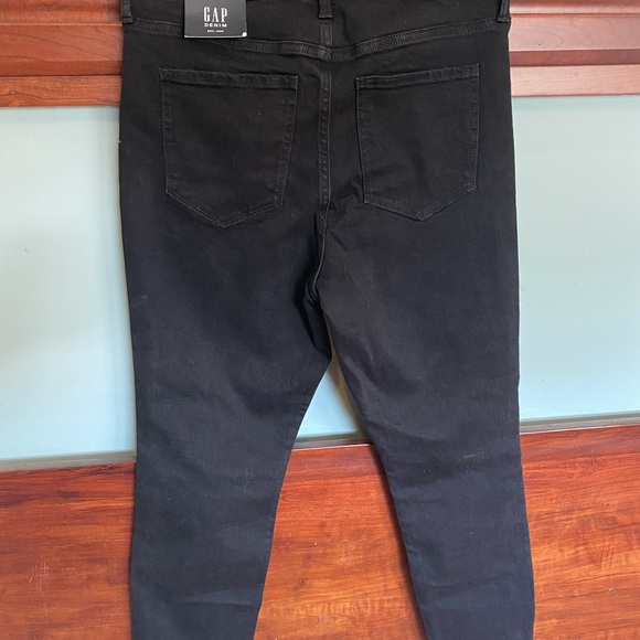 GAP high-rise Super Skinny Black denim. Women size 10/30 short. NWT - Picture 6 of 12